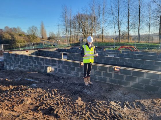 Charlie Calder of Fife Council, standing on a construction site