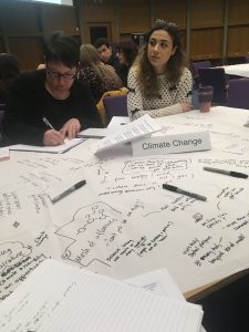 Table discussion on climate change