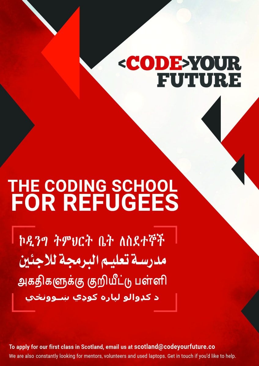 Future for CodeYourFuture's programming course for refugees and asylum seekers