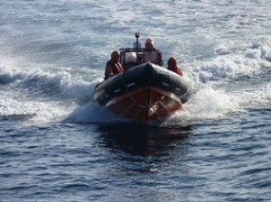 Scotia crew transfer via RIB