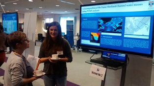 Christine McKenna presenting results from her undergraduate dissertation work at the MASTS annual conference