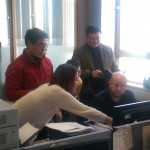 South Korean delegation at Peterhead Office