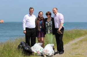 Wednesday's litter-picker-uppers