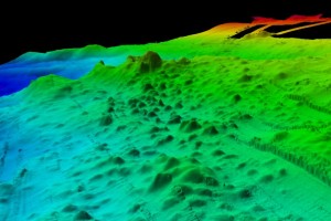 Sandy mounds identified within the survey area (80 to 95m).