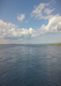 Aerial view of the Inner Sound from the drone camera