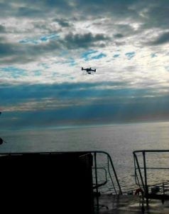 Drone in flight