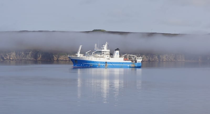 Scotia in Scapa Flow by Michael Stewart