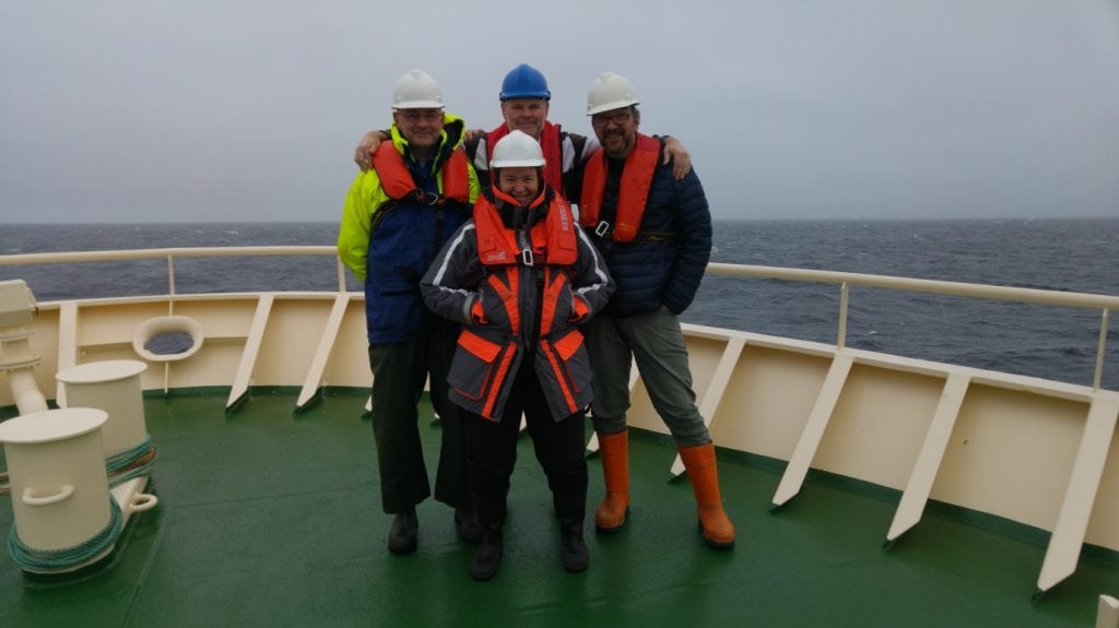 MEGS scientists braving the cold in the Arctic Circle