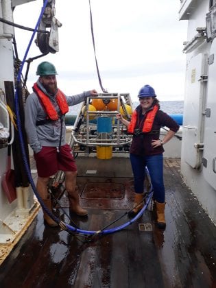 Gerry McAllistair and Katie Boyle with UWTV Sledge