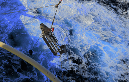 0219H Gulf VII Sampler being deployed