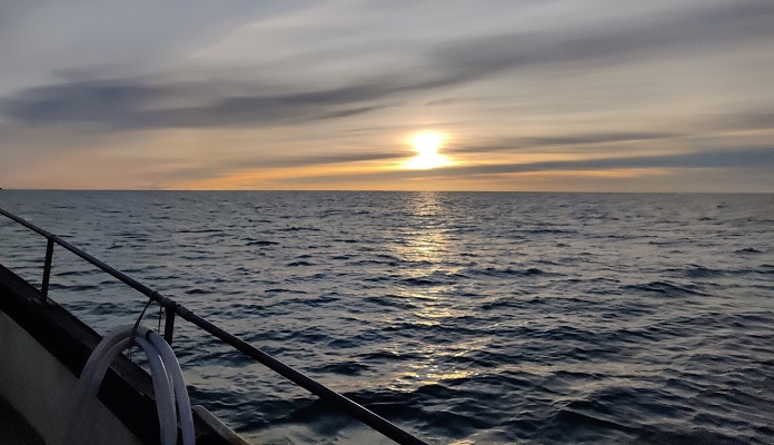 SCObs winter sunrise during SCObs sampling in Jan 21