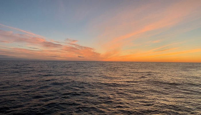 Seascape at sunset