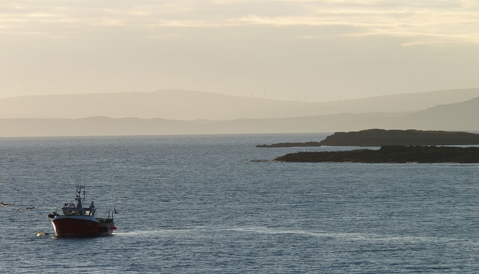 Boat at sea