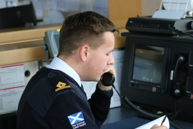 Office on the teleohone