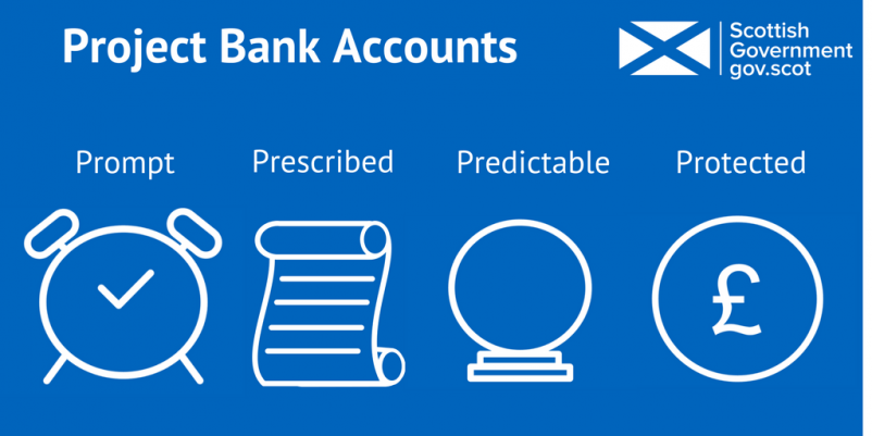 Overview of project bank accounts