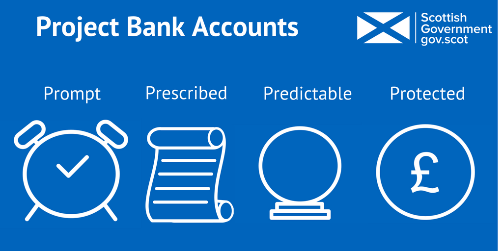 Overview of project bank accounts