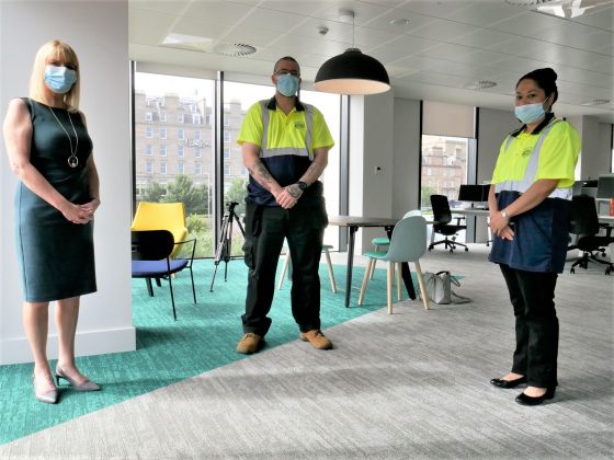 Scotland’s Bravest (Michelle Ferguson (left), David McCormick (centre), and Jasmine Vuatalevu (right) from Scotland’s Bravest Manufacturing Co)