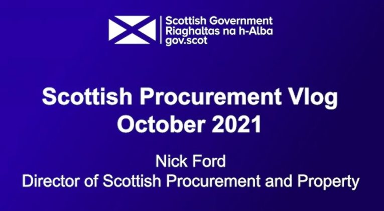 Scottish Procurement Vlog October 2021