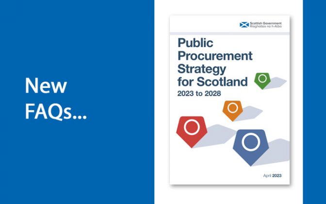 New FAQs on the Public Procurement Strategy for Scotland