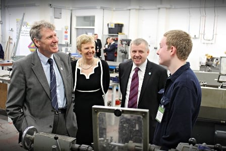 Kenny MacAskill meets teenagers at Cardonald College